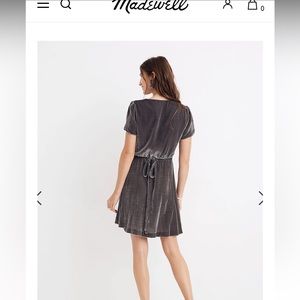 Madewell Velvet Wrap Dress size S